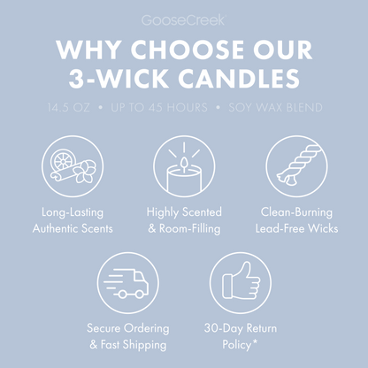 Blushing Lilac & Vanilla Large 3-Wick Candle