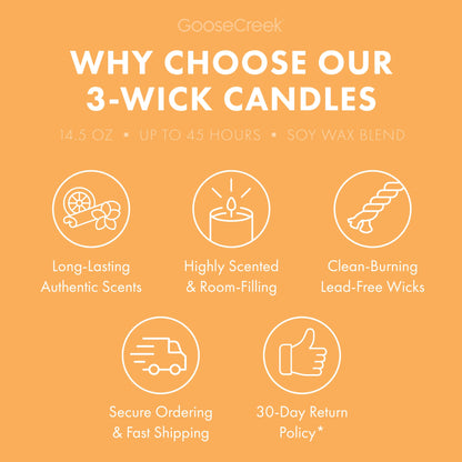 Orange Cream Cake 3-Wick Candle